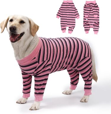 Захисний костюм для собак після операції, для собак та сук, професійний захист ран, дихаючий одяг, XL, світло-рожевий