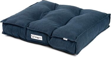 Подушка для собак JAMAXX з м'якою наповнювачем, знімний чохол, собача лежанка, підстилка, темно-синій, 65x55 см