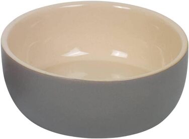 Керамічна миска Nobby Kaunis, сіра/кремова, Ø 18,5 x 7,0 см, 1 л, 1 шт.