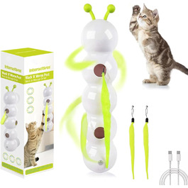 Інтерактивна іграшка для котів з дизайном черв'ячка: розушний рух, іграшка-черв'як, Necke