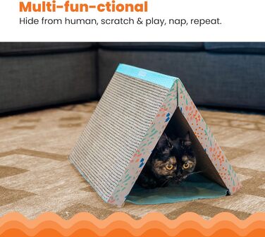 Catstages Easy Life Когтеточка-кровать з картону для котів, багато кольорів, універсальний розмір