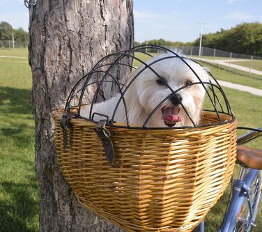 Сумка Cicli Bonin Weidenkorb для тварин, унісекс, коричнева, 43 x 29.5 x 22/14 см