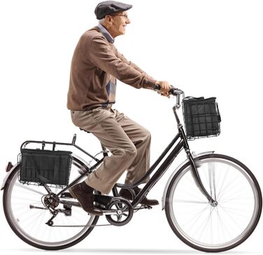 Складаний велосипедний кошик Spesh для передньої/задньої частини з PU-вкладишем, 33x20x22 см