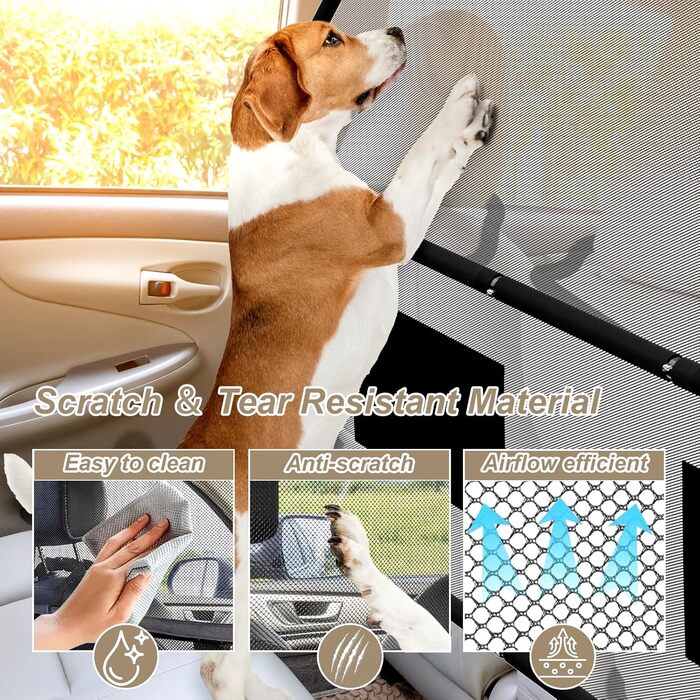 Сітка-перегородка для собак в авто, 127 см, для заднього сидіння та багажника, металевий каркас, сітка, універсальна, для позашляховиків та вантажівок