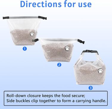 Набір для подорожей з кормом для собак, 2 шт, водонепроникний, 10 кг. Ідеально для кемпінгу, готелів для собак та подорожей
