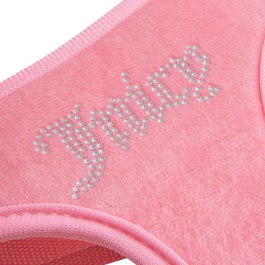 Шлея та повідець Juicy Couture Bling Velours для собак і котів, рожевий, розмір S