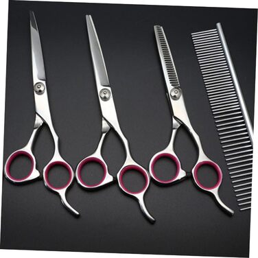 Набір професійних ножиць для грумінгу тварин Angoily: ножиці для собак та котів, ножиці для стрижки, ножиці для догляду за шерстю, гребінець