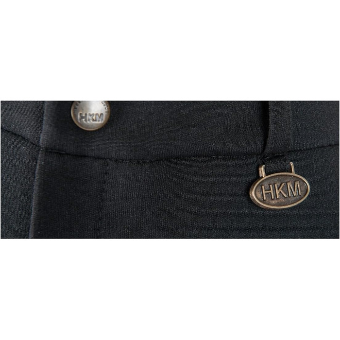 Дитячі штани для верхової їзди RL24 Winter - чорні, розмір 98-176 | З накладкою на коліна з синтетичної шкіри, дихаючі, теплі | Верхова екіпіровка для дітей