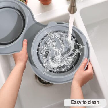 CEASELESLY Набори мисок для собак з нержавіючої сталі, 2 шт по 400 мл, з підставкою з силікону, для собак середніх та маленьких порід, котів та цуценят, сірий колір