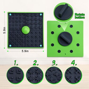 Килимок для годівлі собак у клітці, килимок для собак, годівниця з арахісової пасти, тренувальний килимок для цуценят, повільне годування (1 шт., помаранчевий) Помаранчевий/Західний колір у зигзаг (Sunset Chevron)