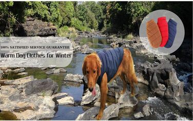 Зимовий теплий одяг для собак Oncpcare: теплий, непромокаючий костюм з флісу для собак, тепла жилетка для собак та котів, підходить для розміру 2XL (обхват грудей 72 см)