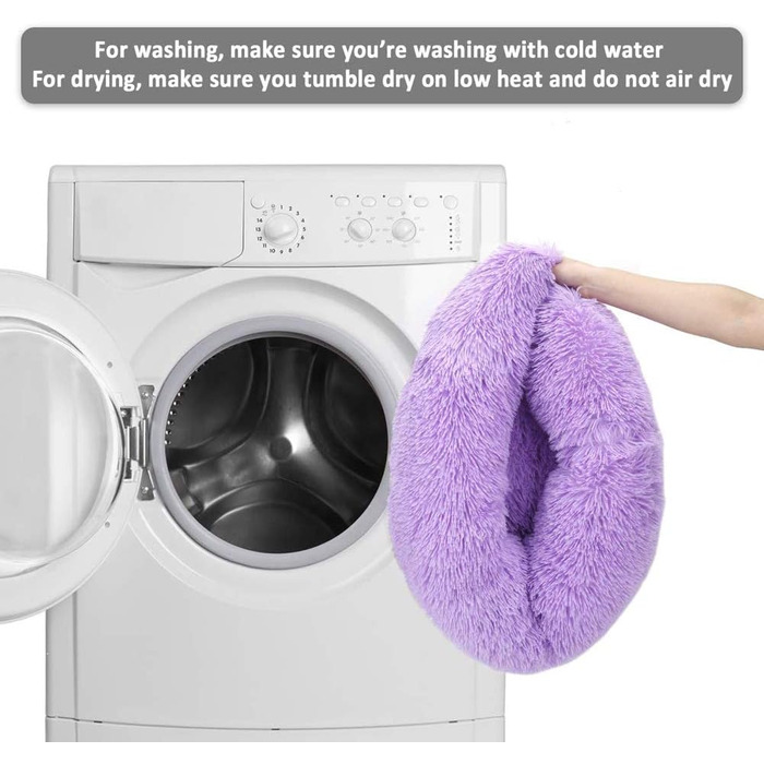 Подушка-бублик для котів та собак, 60 см, зелена, самонагріваюча, зручна, миється