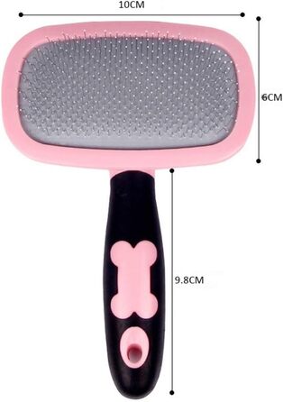 Слікер для собак 360° - щітка для грумінгу, видаляє 90% відмерлої шерсті, рожева