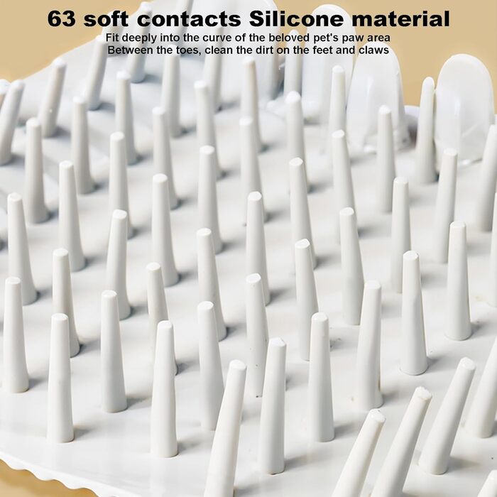 Автоматична мийка для лап собак та котів | USB-зарядка | Для будь-яких порід | Білий, Рожевий