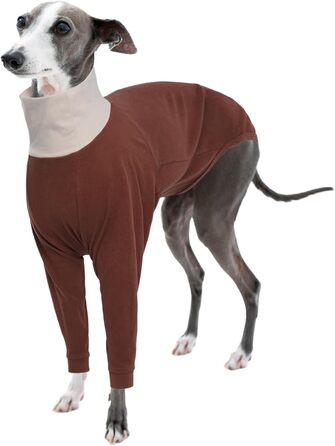 Теплий плед для породистих собак Віндгаунд (Вінчестер, Грейхаунд, Віпет) - теплий плед, теплий одяг для собак, піжама для собак (Колір: Коричневий, Розмір: S)