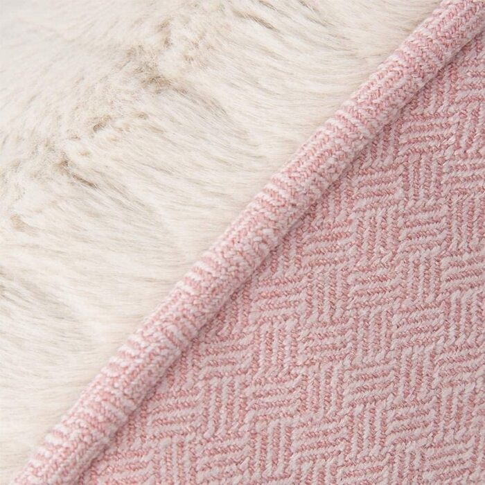 Лежак Scruffs Ellen Donut для собак з штучного хутра, рожевий, розмір L