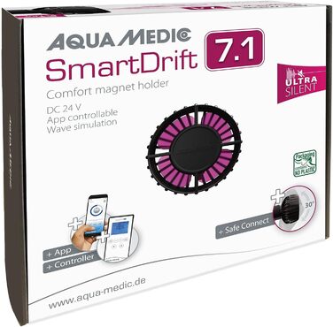 Aqua Medic SmartDrift 7.1 – компактна ультратиха проточна помпа з керуванням через додаток або контролер