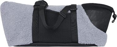 Транспортна сумка для собак та котів - зручна та дихаюча переноска для вигулу на вулиці (сірий)