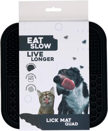 Килимок для собак Ле́кматте - 20x20 см - Килимок-нюхалка, Анти-нюхалка, Slow Feeder, Силікон, для миття в посудомийній машині, Зелений (Сірий)