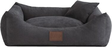 Лежак для собак Sofa Sun 80x60 см, коричневий – 6 розмірів, 4 кольори, м'яке собаче ліжко, килимок, диван, корзина