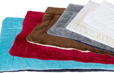 Лежак для собак Downtown Pet Supply, флісовий, 88,9x55,9 см, білий/вівсяний, для клітки