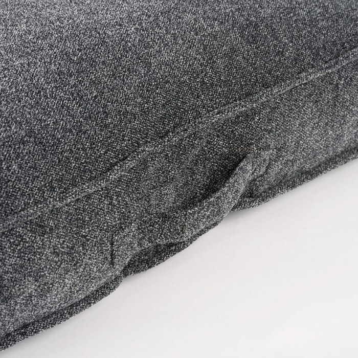 JAMAXX Преміум подушка для собак ортопедична, 120x90 см, сіра, знімний чохол з Chinille