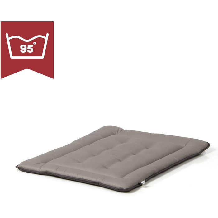 Килимок для собак Wallace & Jones Wendedecke: легко миється, до 95°C, з підкладкою, для дому та вулиці, XL, 90 x 70 см, сірий