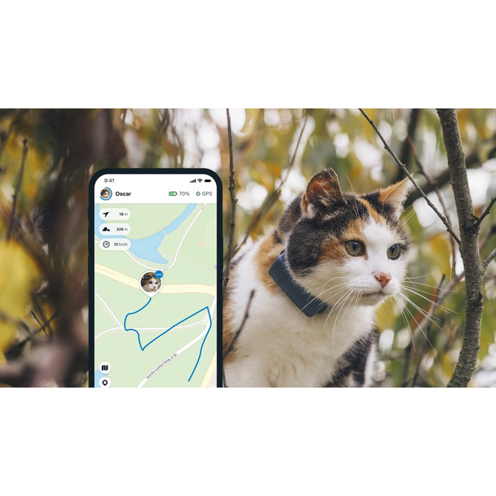 GPS-трекер Tractive CAT Mini для котів, темно-синій