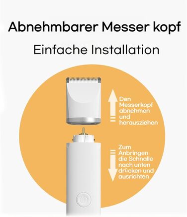 Мультитрим Про від Dr Pfoten: тиха професійна машинка для грумінгу собак 4-в-1, для догляду за лапами, анальним отвором та ділянками з ковтунами (1 шт.)