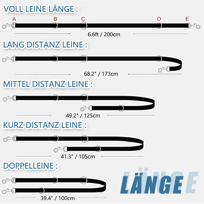 Набір повідця та нашийника для собак з м'якої шкіри (2м) - регульований поводок, стильна фурнітура Rose Gold, нейлонові повідці та нашийники для цуценят, собак маленьких, середніх та великих порід. Violett,M (обхват шиї 35-50см, ширина 2.5см). Колір: фіол
