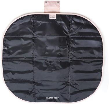 Килимок для собак Lazy Dog Mat від United Pets - портативне, складне ліжко для собак, ідеально підходить для ресторанів та подорожей. Легкий килимок для собак, чорно-зелений колір.