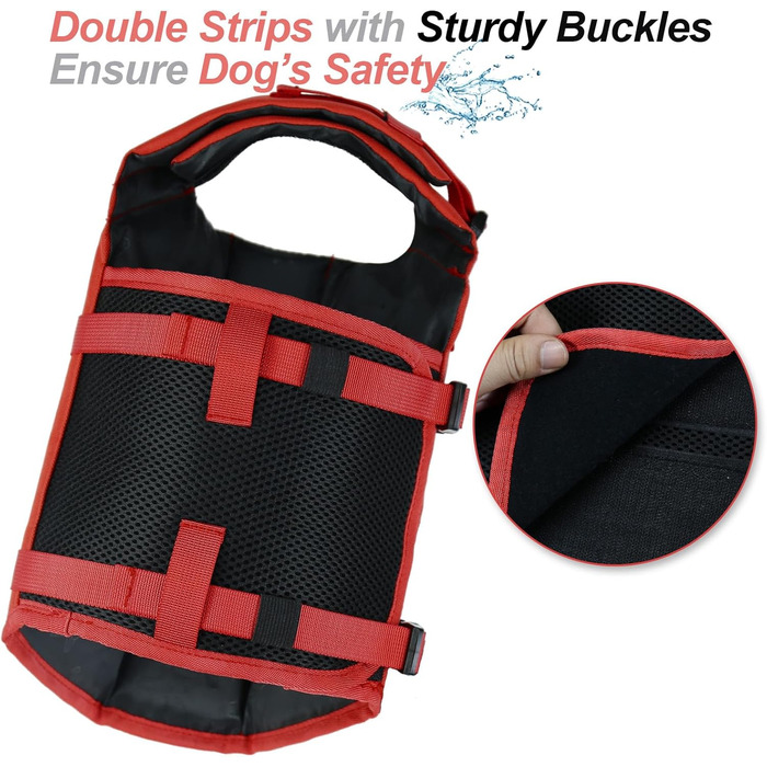 Жилет для плавання собаки VIVAGLORY Front Float, зелений, L (53-63 см окружність грудної клітки)