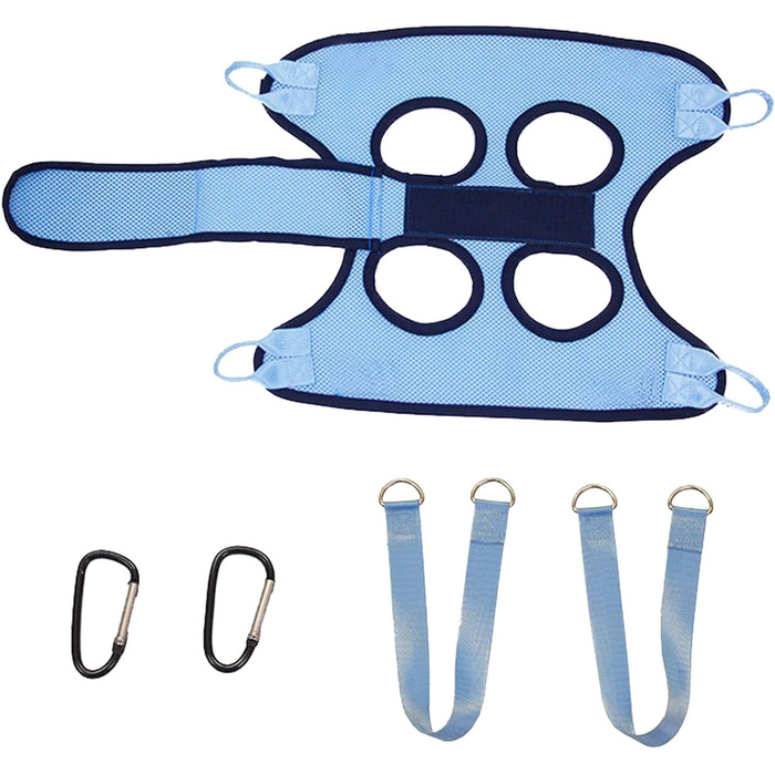 Набір для догляду за кігтями собак та котів, безпечний, дихаючий, з ремінцем (блакитний, L)