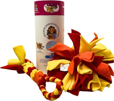 Chelsy's Toys 3-в-1 іграшка для собак: канат, ласощі та нюхова куля | Міцна інтерактивна іграшка для агресивних гризунів