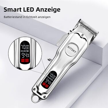 Професійна машинка для стрижки собак та котів KitSky Leise, бездротова, для довгошерстих порід