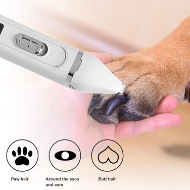 Набір для догляду за собакою: машинка для стрижки, 4 насадки, тиха, бездротова, акумуляторна, тример для лап, набір для собак, котів та інших тварин