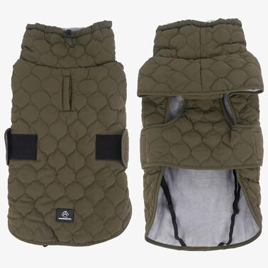 Водонепроникний теплий дощовик для собак Wanderpfote – стильний дощовик для маленьких та середніх собак (зелений, M)