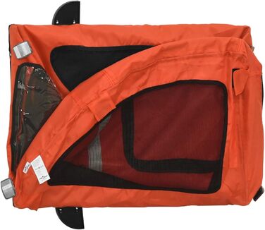 Причіп для собак Robuster Oxford, залізний, з ПВХ, вантажопідйомність 45 кг, Model93989 (Помаранчевий, 68 x 137 x 72 см)