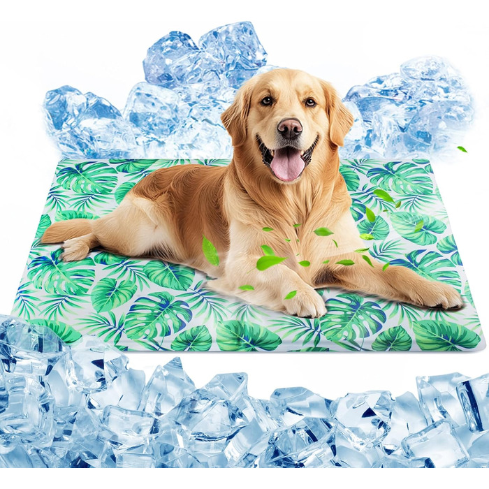Кілим-охолоджувач для собак та котів Ninonly 50 x 65 см. Самостійно охолоджуючий, з нетоксичним гелем, вологостійкий, для дому та вулиці