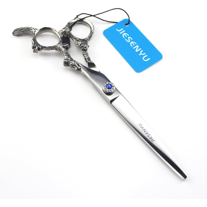 Ножиці для стрижки волосся JIESENYU 7 дюймів з нержавіючої сталі 440C, професійні, для перукарів та грумінгу домашніх тварин