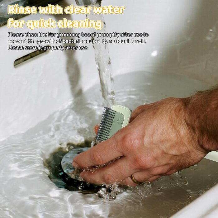 Гребінець для котів з довгим хутром, для розплутування та видалення шерсті, зручна система видалення шерсті одним кліком, ніжний гребінець для догляду за шерстю, ідеальний для сильно сплутаної шерсті