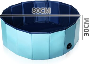 Басейн для собак Ø 80 см: ідеальний для ігор та відпочинку