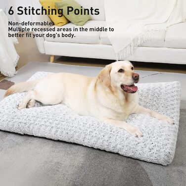 Кілимок для собак KSIIA, великий, 90x60 см, сірий, з неслизьким дном, дихаючий, для великих та середніх собак