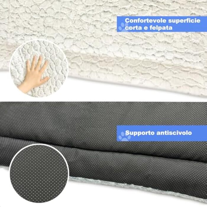 Крісло-ліжко для собак середніх порід, 94x61x6 см, хакі. М'яке, з коротким ворсом, з неслизьким дном, в мармуровому стилі