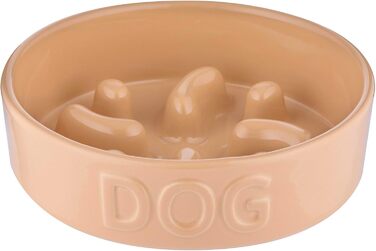 Миска для собак Mason Cash Cane Keramik для повільного годування, кераміка, підвищені борозни, для здорового травлення, довговічна, придатна для миття в посудомийній машині, для собак маленьких, середніх та великих порід