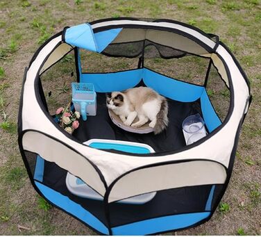 Клітка-переноска для котів Floving, складана, велика (XL), водовідштовхувальна, для дому та вулиці