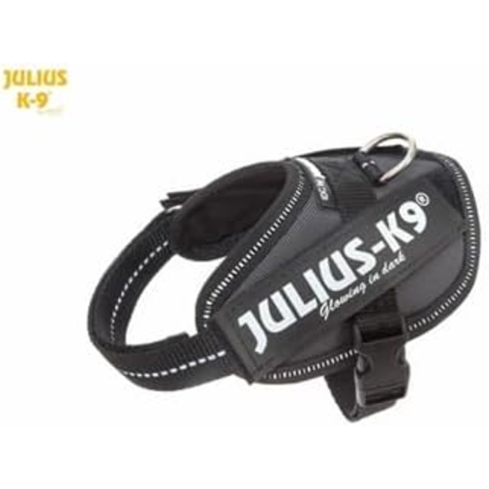 Шлейка Julius K-9 IDC Powergeschirre Anthrazitgrau з індивідуальним написом, для собак маленьких, середніх та великих порід, 16IDC+CUSTOMP-ANT