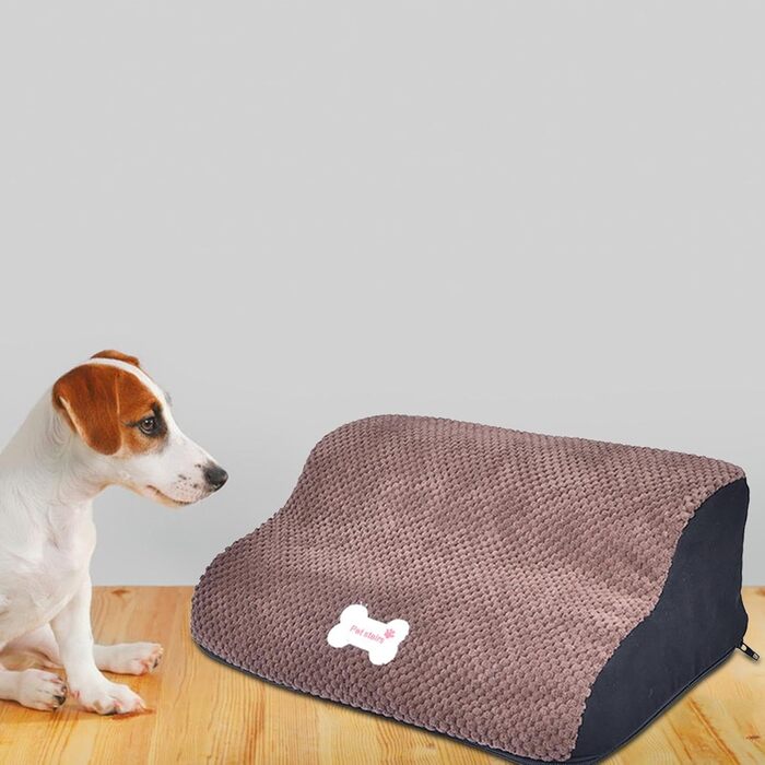 Сходинка для собак, пандус для маленьких собак, для сходів на ліжко, знімний чохол, м'який нахил, для дому