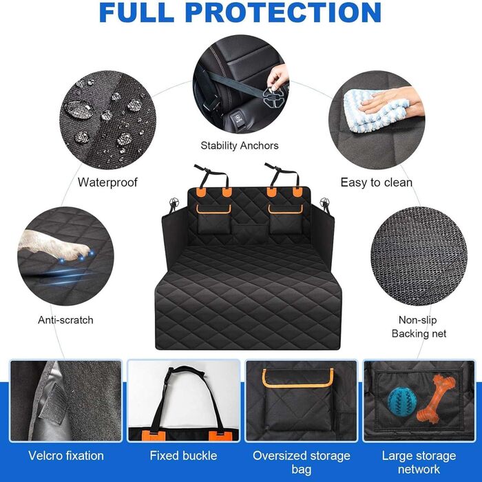 Захисна килимок у багажник для собак Hyundai Tucson Kona Ioniq Ioniq 5 Nexo ayon, чорний, вологостійкий