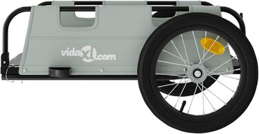 Фархангер ARKEM для велосипеда: сірий, з оксфордської тканини та металу, кошик для собак